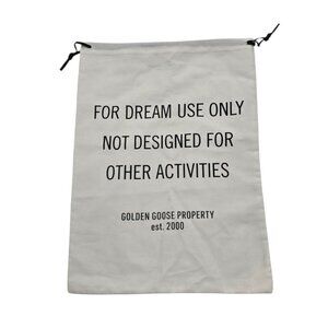 Golden Goose White Drawstring Sneaker Dust Bag